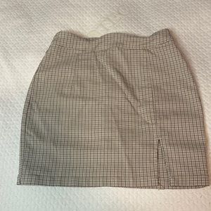 Tan Garage Mini Skirt